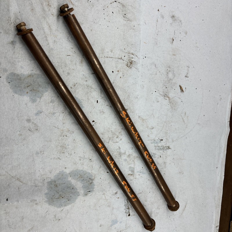 (2) 1970’s SKI-WHIZ Vintage Snowmobile 500SSTbogey wheel Track Shafts