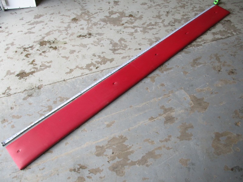 1989 Four Winns Sun Downer Boat Passenger Side Long Cushion PanelBoat Red