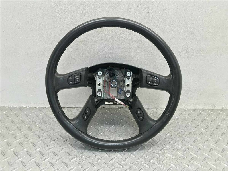 2003-2007 HUMMER H2 BLACK LEATHER STEERING WHEEL WITH AUDIO CONTROL OEM 10364490