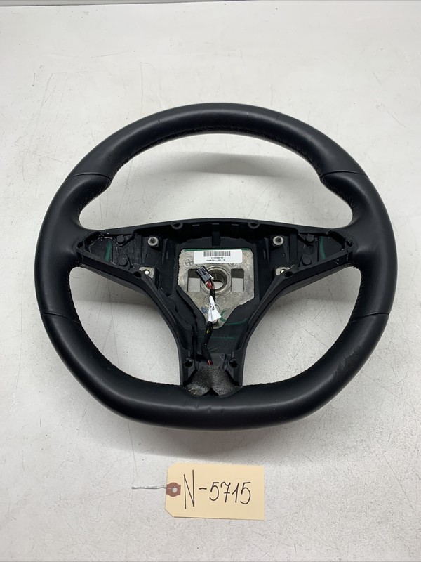 2012-2020 Tesla Model X S Leather Black Steering Wheel Assembly OEM 5715 U23