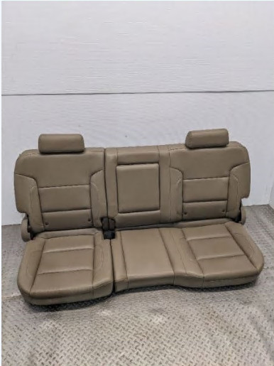 14 GMC SIERRA 1500 SLT REAR SEAT ASSEMBLY COCOA DUNE LEATHER CREW CAB