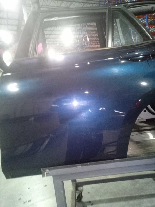 2015 BMW X1 Left Rear Door Blue PW PL OEM 90000 Miles - No Tint Glass