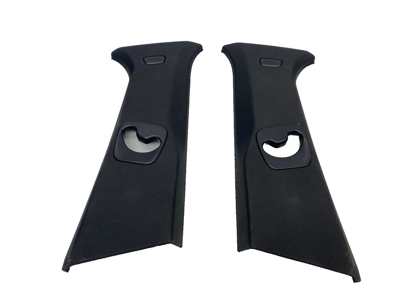11-14 BMW X3 F25 LEFT & RIGHT INTERIOR B PILLAR TRIM SET BLACK OEM A0.63