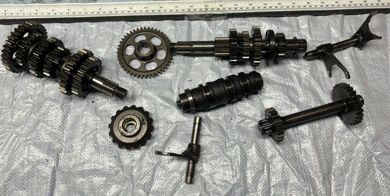 2001 Kawasaki Ninja ZX750 Engine Transmission Gears Shift Fork ZX 750 ZX7 R P A1