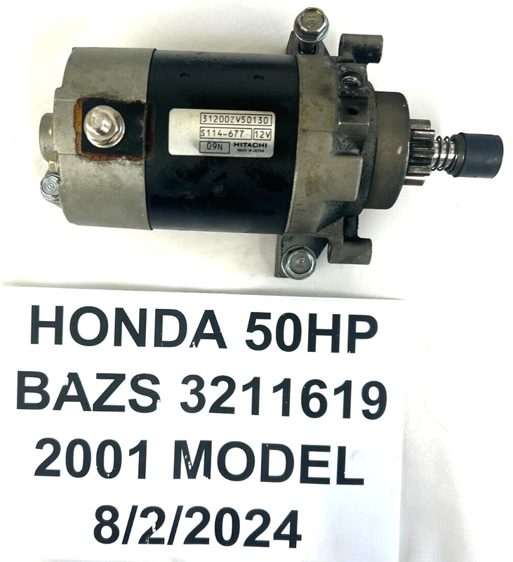 Honda Outboard BF50A Starter 31200-ZV5-013 FRESHWATER!
