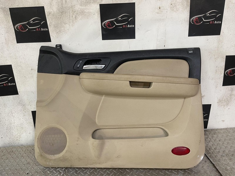 2007-2009 Chevrolet Silverado Front Passenger Right Door Panel Beige Black Oem