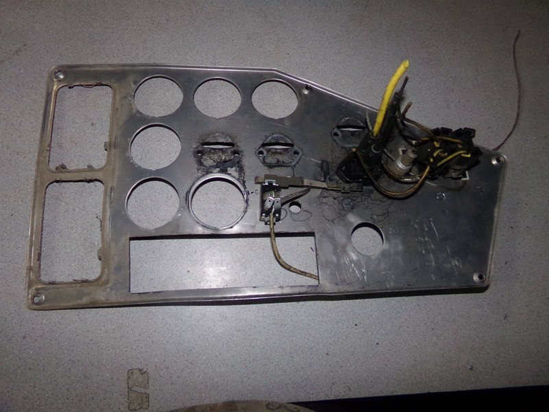 Vintage Dash Trim Wood-Look Panel Bezel with Switches *FREE SHIPPING*