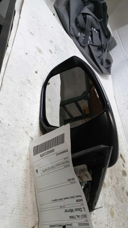 2017 Nissan Altima Left Door Mirror Assembly Black 271670 97K Miles