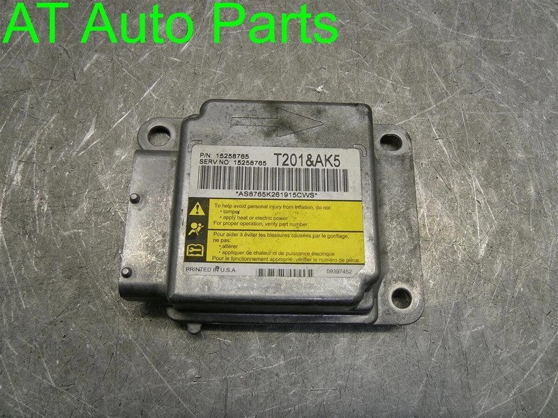 2005-2009 CHEVY UPLANDER RESTRAINT BAG COMPUTER CONTROL MODULE OEM 15258765