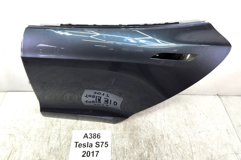✅ 16-20 OEM Tesla Model S Rear Left Driver Side Door Shell Panel Gray PMNG 41k*