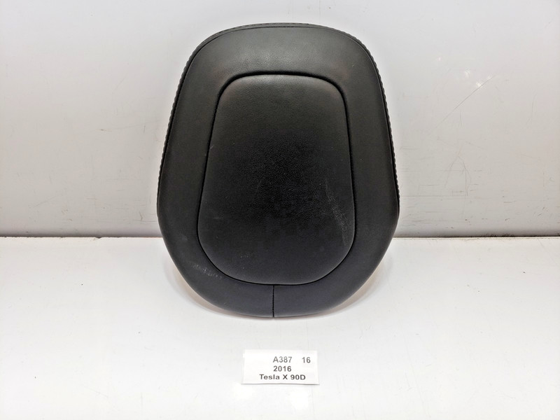 ✅ 16-20 OEM Tesla Model X Front Right Passenger Side Headrest Black Leather*