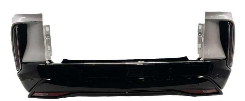 2023 Cadillac Lyriq Rear Bumper White Tricoat G1W Scratch Missing 2 Sensors OEM