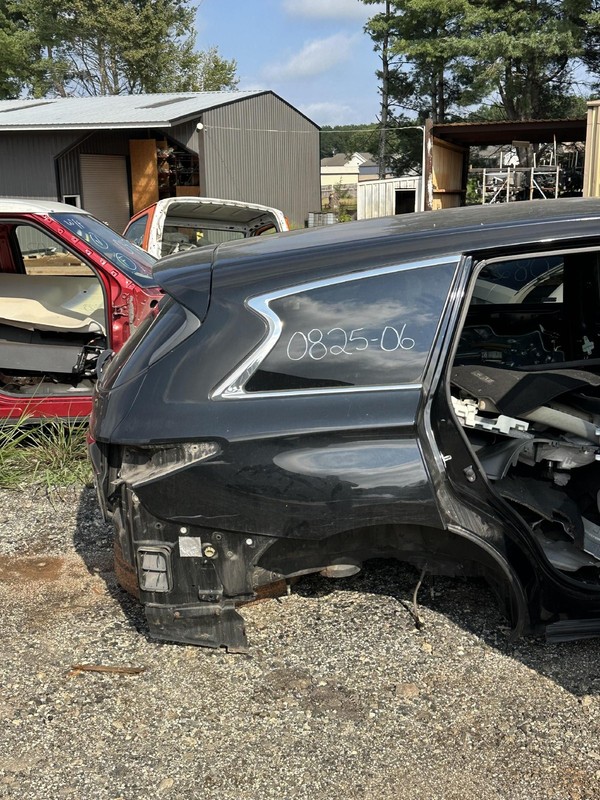 2013 INFINITI JX35 REAR RIGHT SIDE BODY QUARTER PANEL BLACK KH3 OEM