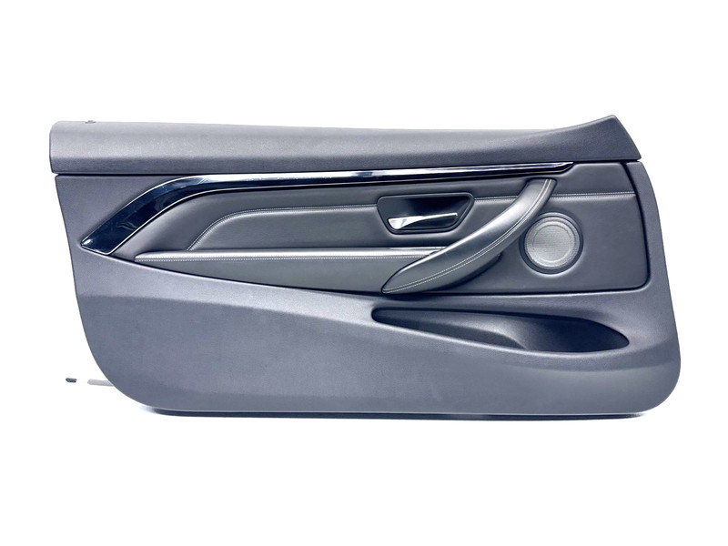 15 16 BMW M4 F82 FRONT LEFT DOOR CARD PANEL BLACK #A0.54