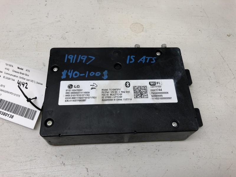 15 CADILLAC ATS Communication module OnStar UE1 OEM 1 Year Wnty!