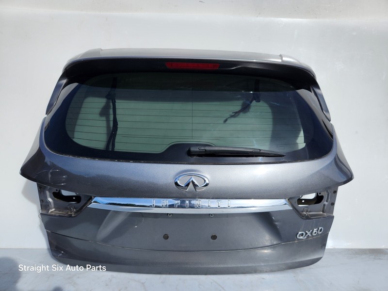 ✅ 2017-2020 OEM Infiniti QX60 Rear Trunk Lid Lift Gate Gray Assembly