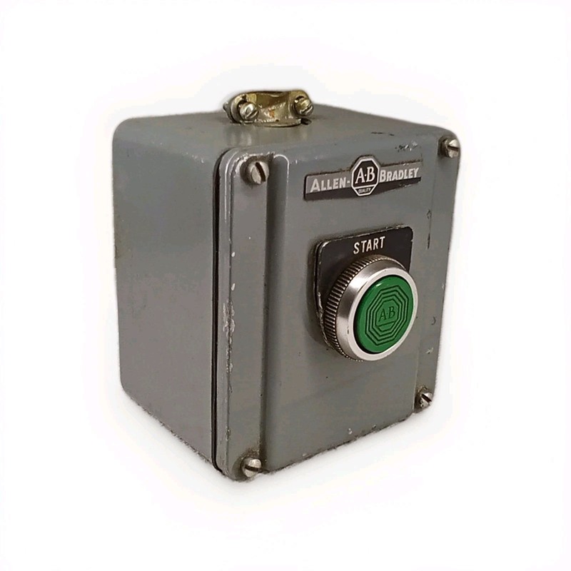 Allen-Bradley 800T 1TZL Enclosure & 800T A1B Green Flush-Mount Pushbutton