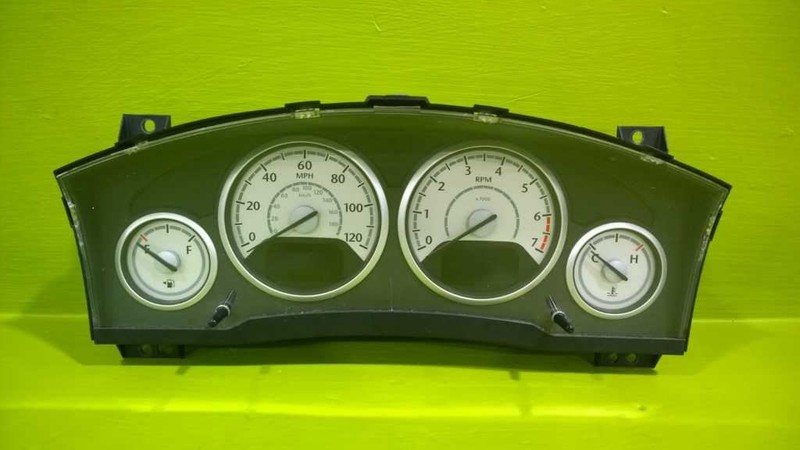 10 TOWN COUNTRY SPEEDOMETER CLUSTER 210K MILES MPH/4 POD/BLK # GAUGE OEM 3560-1