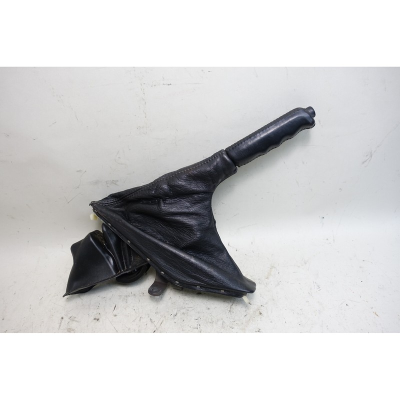 88-95 BMW E32 7-Series E34 Emergency Handbrake Parking Lever Black Leather OEM