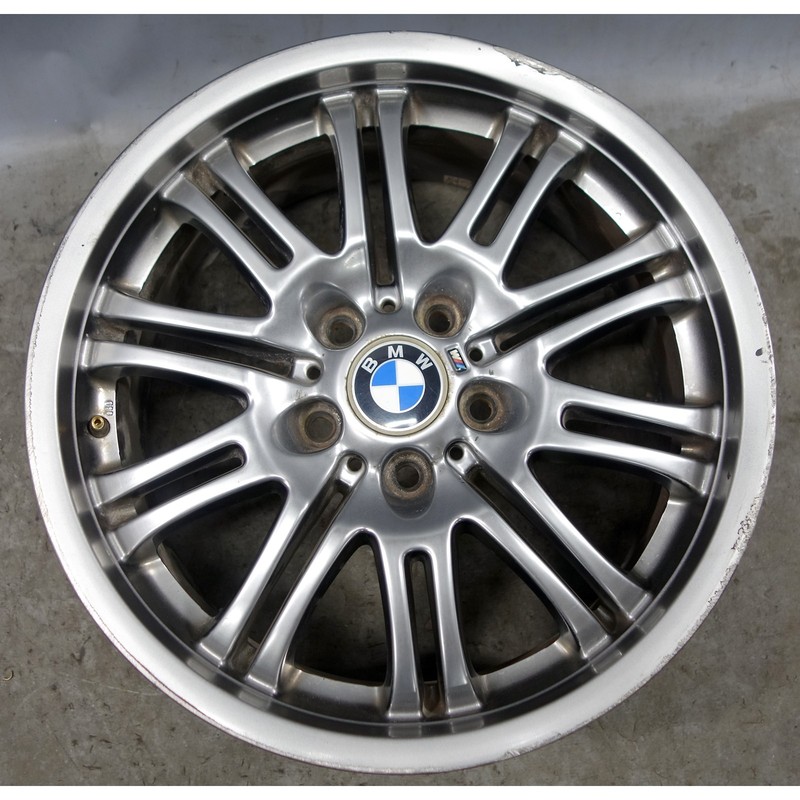 Damaged 01-06 BMW M3 Factory Front 18" M Double Spoke Style 67 WheelGrey OEM