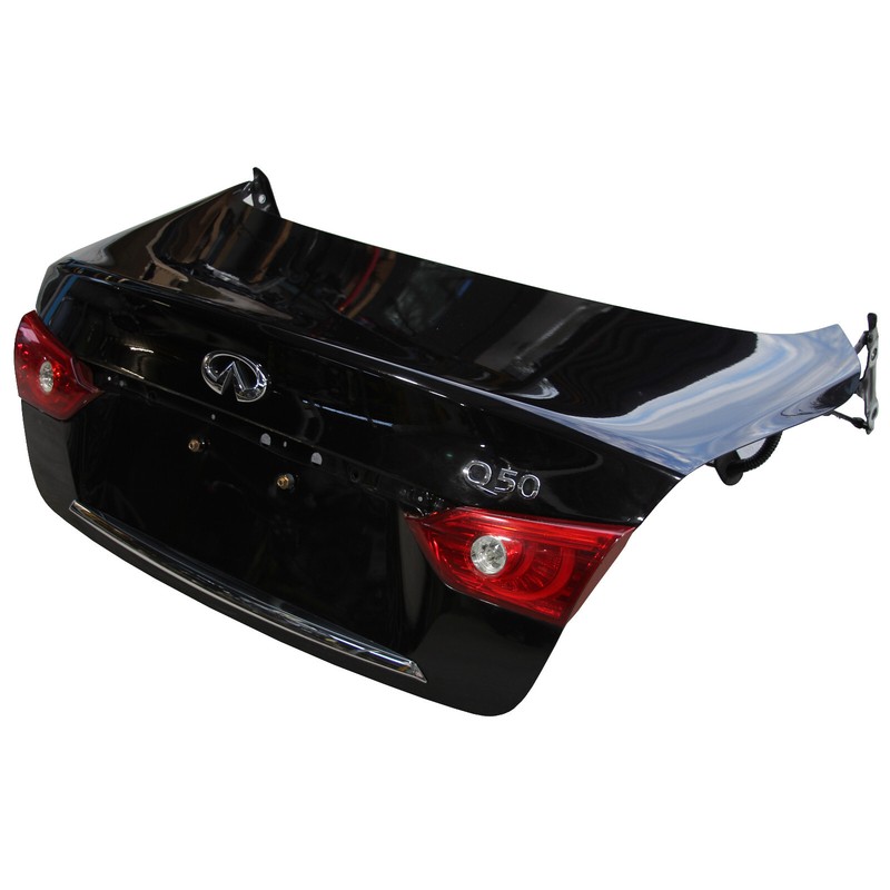 ✅ 2014-2018 INFINITI Q50 OEM TRUNK DECK LID BLACK w/ BACK UP TAIL LIGHT Tailgate