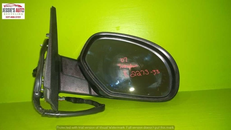07 08 SUBURBAN 1500 LT PASSENGER RIGHT SIDE VIEW MIRROR OEM 2273-33