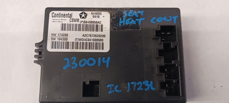 21-'22 DODGE DURANGO Heated Seat Control Module OEM 1 Year Warranty!