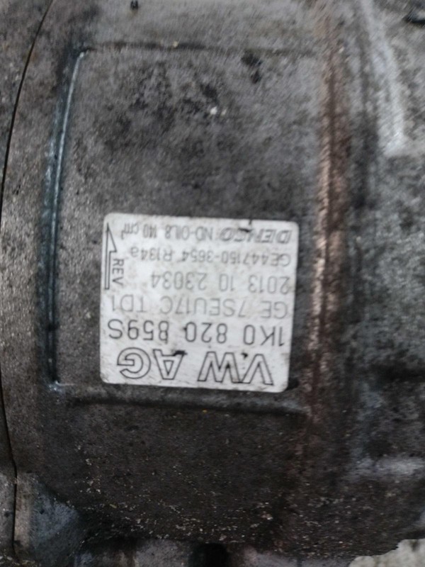 2014 Volkswagen Passat A/C Compressor OEM Silver 1.8L 116K Miles