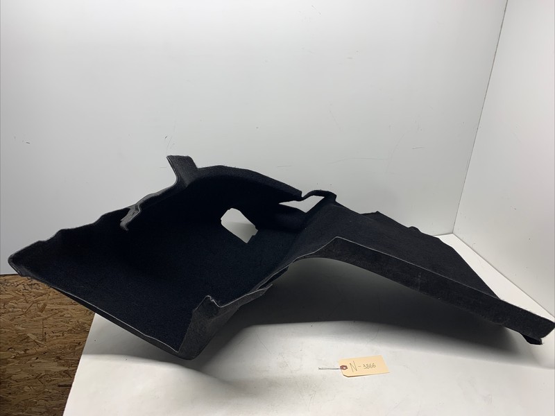 12-16 Tesla MS REAR TRUNK CARPET SIDE TRIM - LEFT, DRIVER- 1025978-00 N-3866 UP