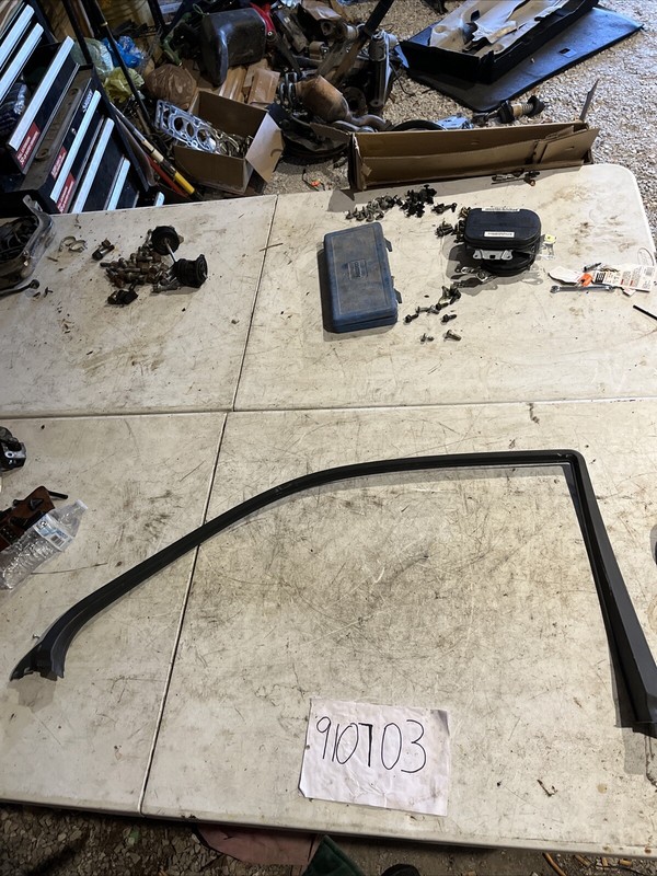 W210 Mercedes E320 E430 Rear Left Door Window Frame Trim 1996-2003 #2