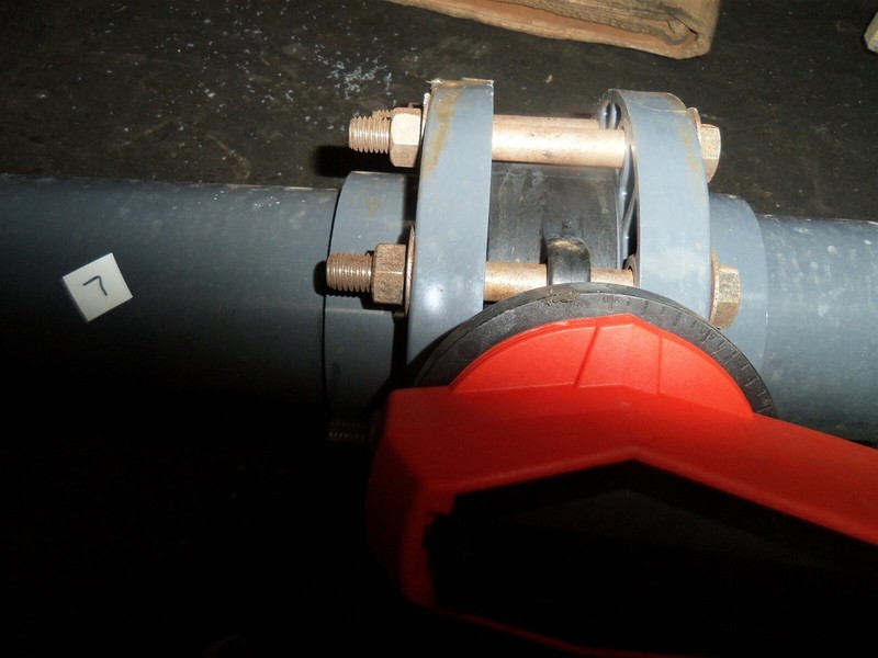 Georg Fischer +GF+ Type 567 DN100 4" Butterfly valve Assy "L" *FREE SHIPPING*