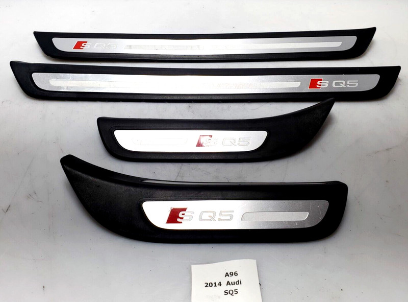✅ 14-17 OEM Audi SQ5 Front Rear Left Right Door Sill Scuff Plate Trim SET NOTE*