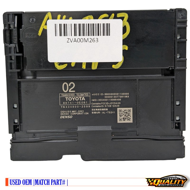 Toyota Highlander Transceiver Telematics Computer Module Unit OEM 2020 - 2022
