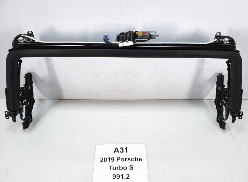 ✅ 17-19 OEM Porsche 991 911 Turbo S Convertible Wind Screen Deflector Mechanism