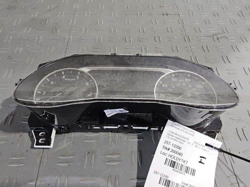 2020 Nissan Altima Speedometer Instrument Cluster MPH 2.5L MPH