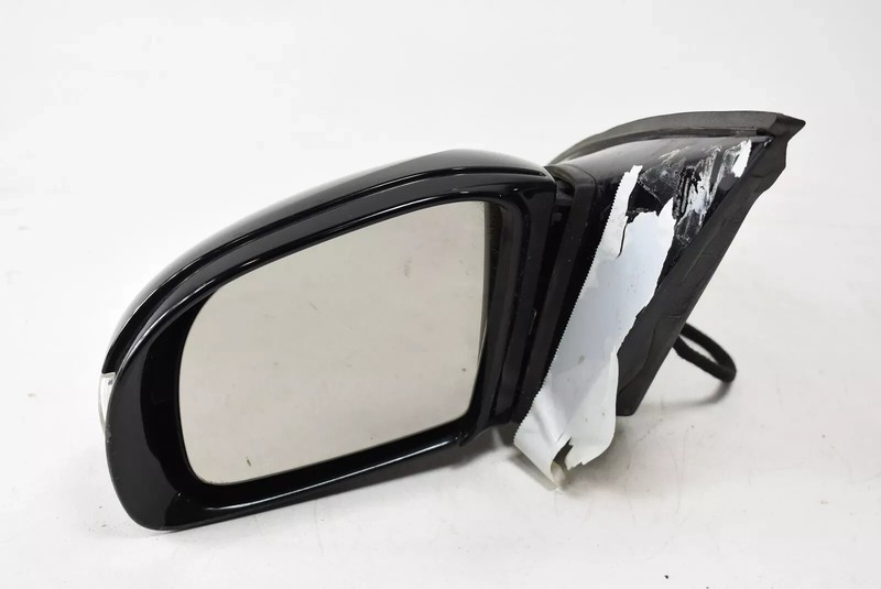 06-10 Mercedes W251 R500 R320 Left Driver Side Rear View Door Mirror Black OEM