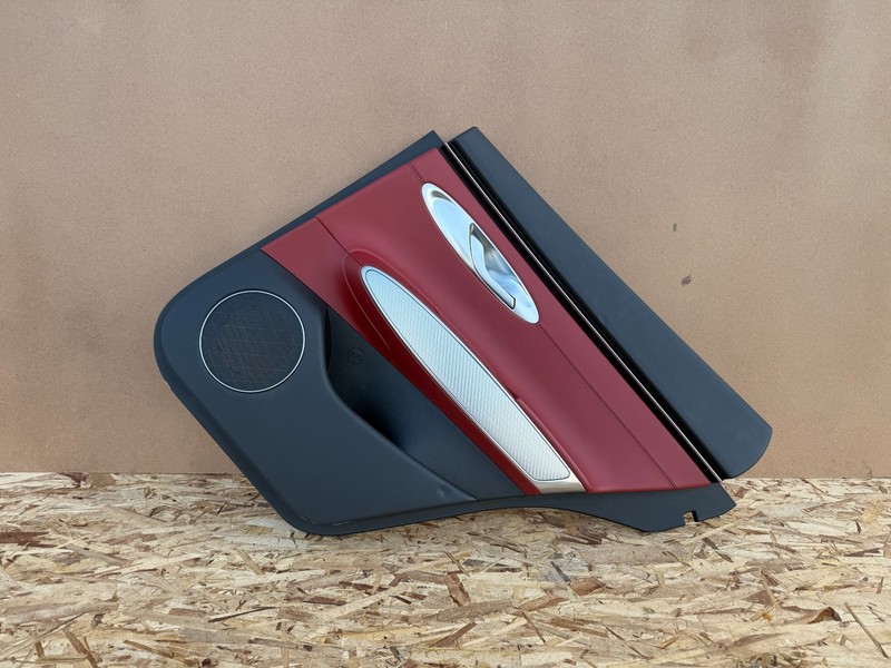 GENESIS GV70 22-26 OEM REAR RIGHT PASSENGER DOOR PANEL LEATHER BLACK/RED