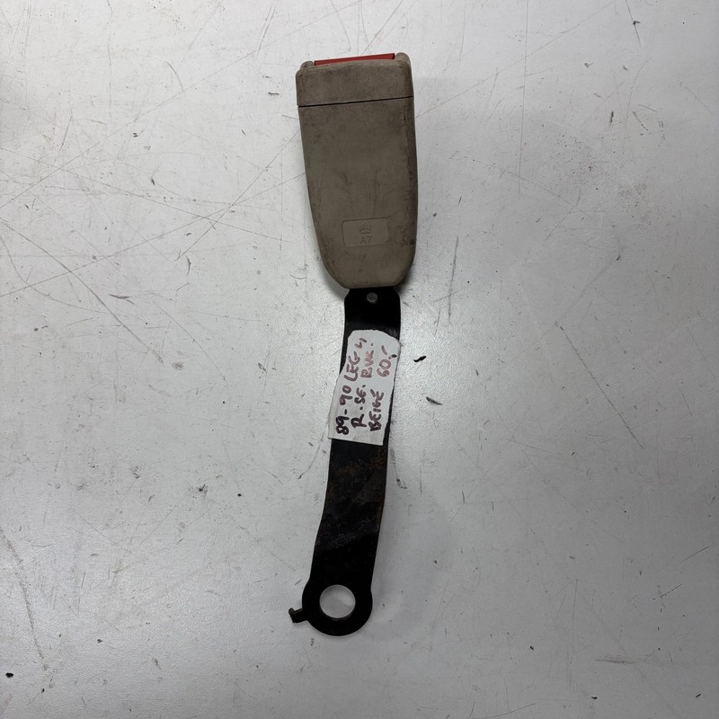 89-90 Acura Legend 4D Right Front Seat Belt Buckle Beige OEM