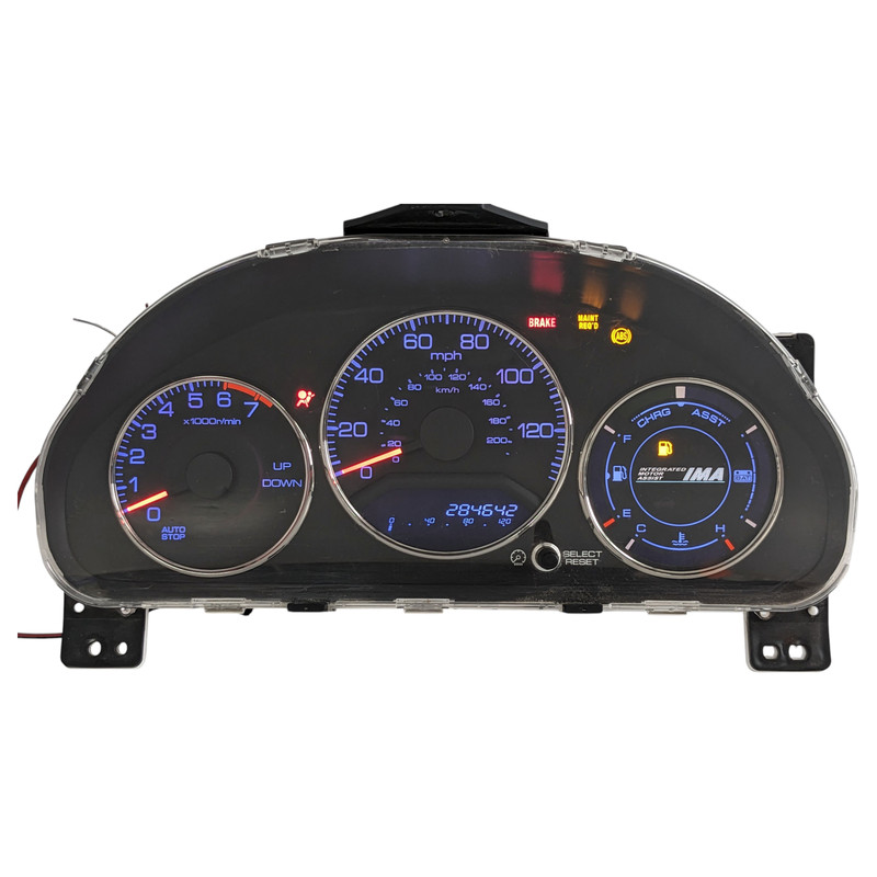 2003 2005 Honda Civic Hybrid Instrument Cluster Gauge Speedometer OEM 284K Miles
