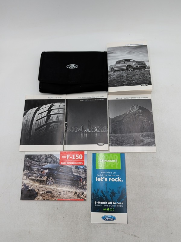 2018 Ford F-150 XLT Lariat Ranch Platinum 2WD 4WD Owners Manual Owner Books Set