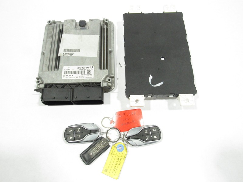 14-19 Maserati Quattroporte 2016 3.8L RWD Engine Motor Module Key Set 3 PCS ;:A