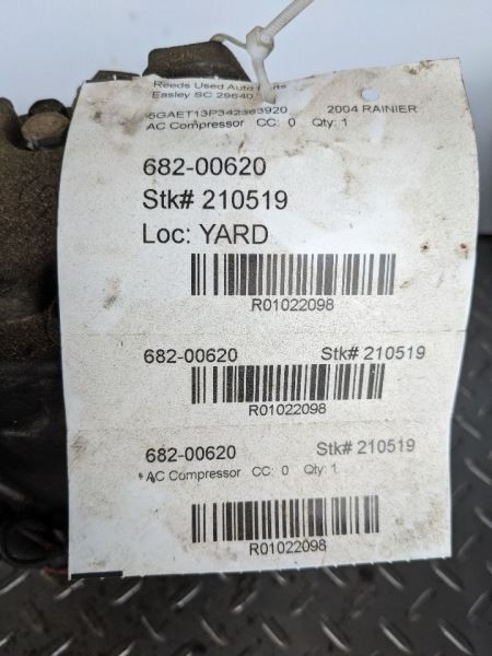 AC Compressor Fits 04-07 RAINIER 1022098