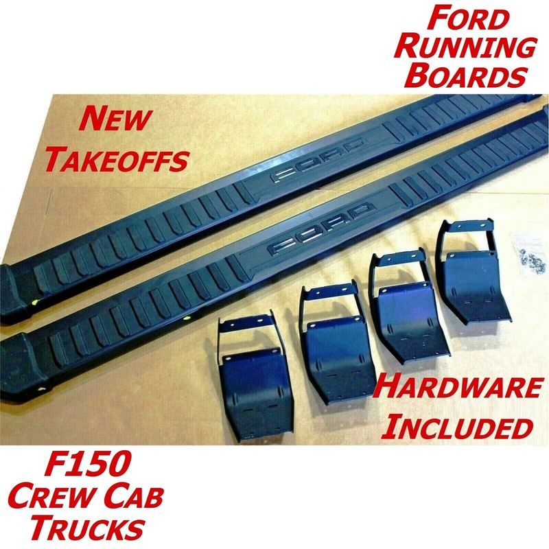 🔥 OEM Factory 6" Wide 15-26 F150 Running Boards CREW CAB Truck BLACK Side Steps