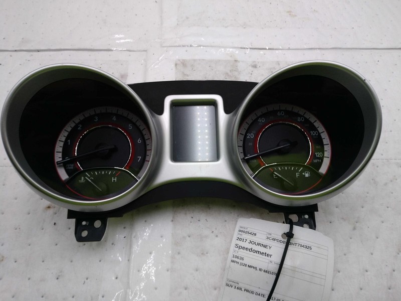 Used Speedometer Gauge fits: 2017 Dodge Journey MPH 120 MPH ID 68310781 Grade A