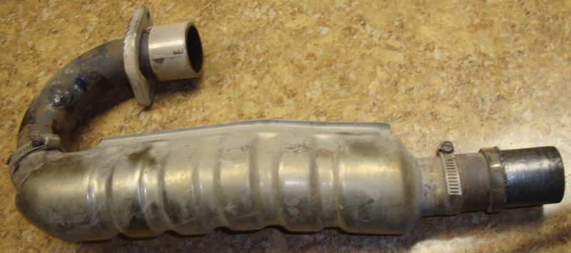 2002 Honda Rubicon TRX500 TRX 500 Foreman Exhaust Pipe Header Silencer System 03