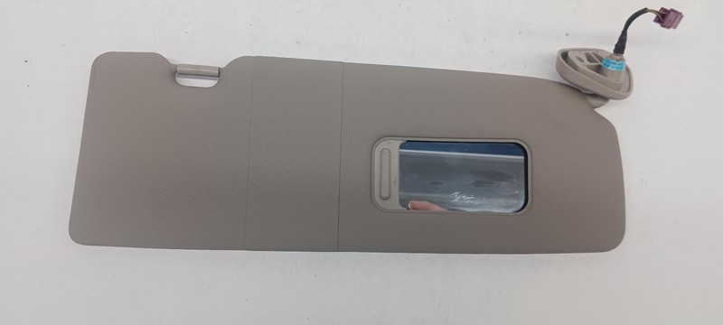 08-'13 BMW 128i Coupe right passenger sun visor gray OEM