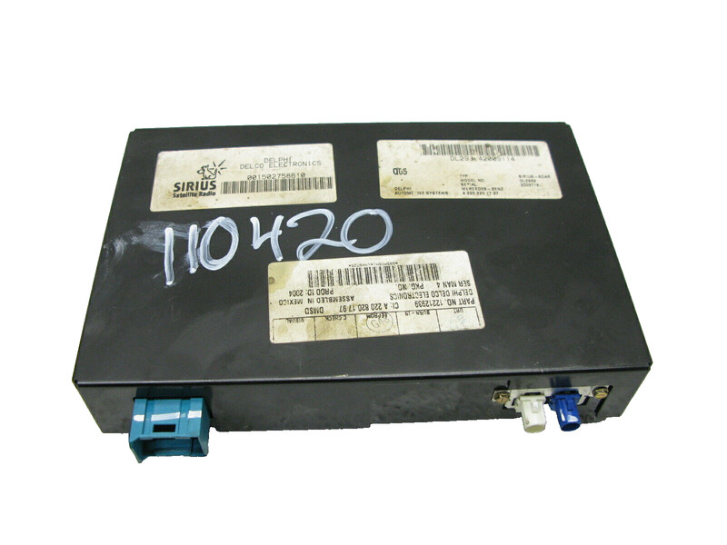 05-09 MERCEDES W209 W211 CLK350 CLK550 E550 SL550 SIRIUS SATELLITE RECEIVER 1104