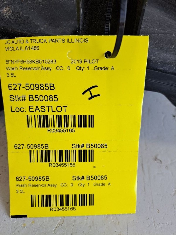 Wash Reservoir Right Hand Side US Market Fits 16-22 PILOT 3455165