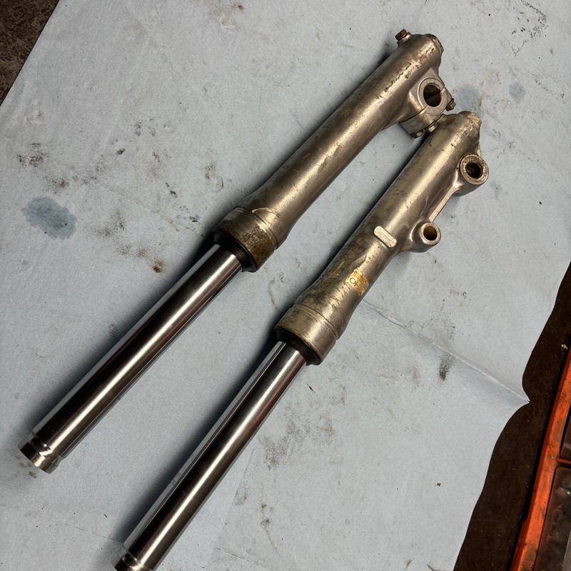 1985 Honda ATC200M Vintage Three Wheeler front forks suspension