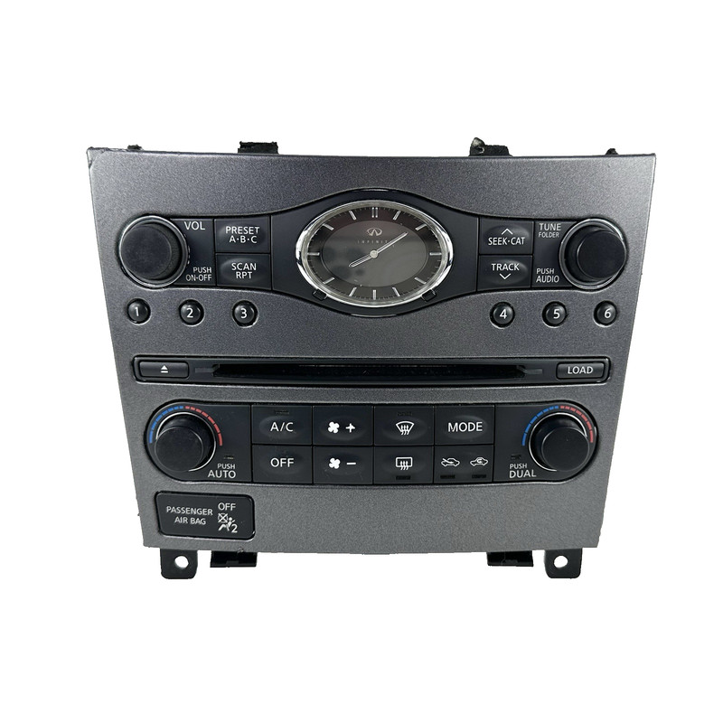 2007 2008 INFINITI G35 RADIO AC CLIMATE CONTROL PANEL 25391-JK60B OEM